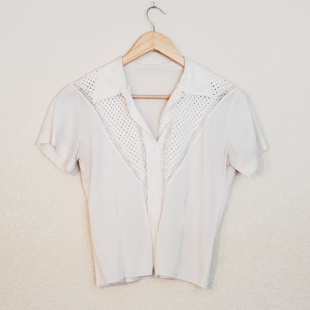 Vintage Short Sleeve Blouse